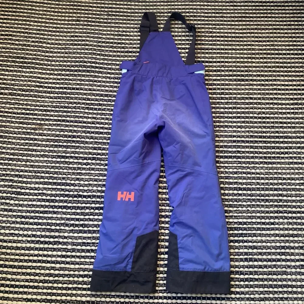 🌿Helly Hansen Kids Blue Black Bib Ski Pants 128/8
